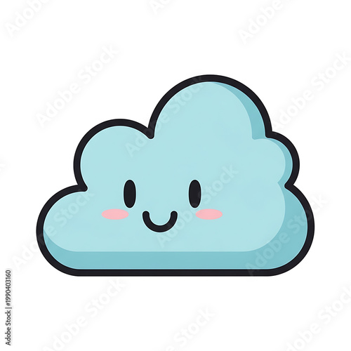 Cute Cloud Cartoon.
