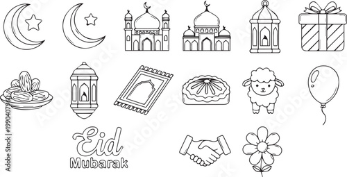 Minimalist Religious Celebration Elements for Web and Print