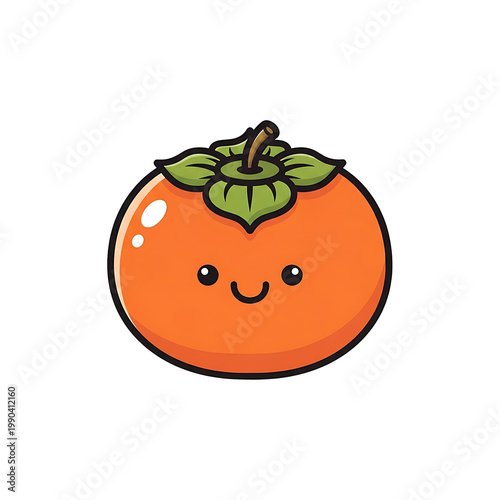 Kawaii Persimmon Fruit.