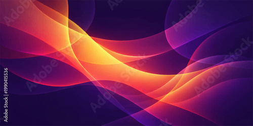 Smooth flowing waves of purple and blue light create a futuristic fractal motion design with a digital energy effect for a colorful abstract wallpaper backdrop