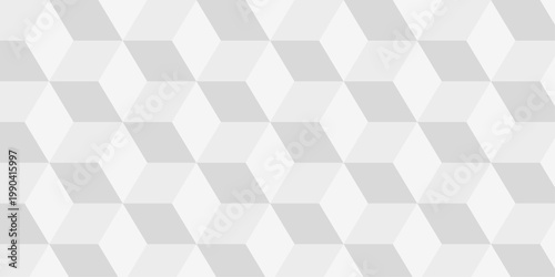 Cubic wall texture pattern. seamless cube grid hexagon technology background. Geometric pattern illustration mosaic, square and triangle wallpaper.
