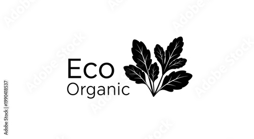 Eco Organic Leaf Logo Design.