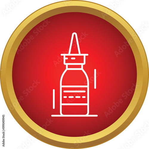 Nasal spray bottle representing medication for various health conditions and treatments