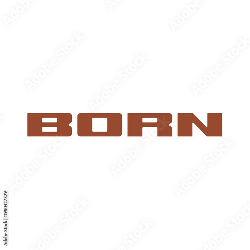 BORN wordmark logo on white background