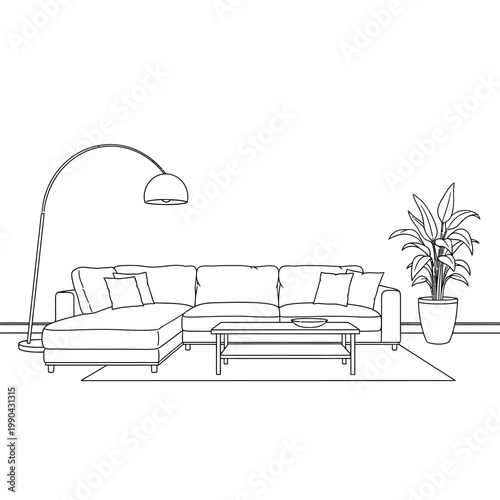 Modern Sectional Sofa Furniture Design.
