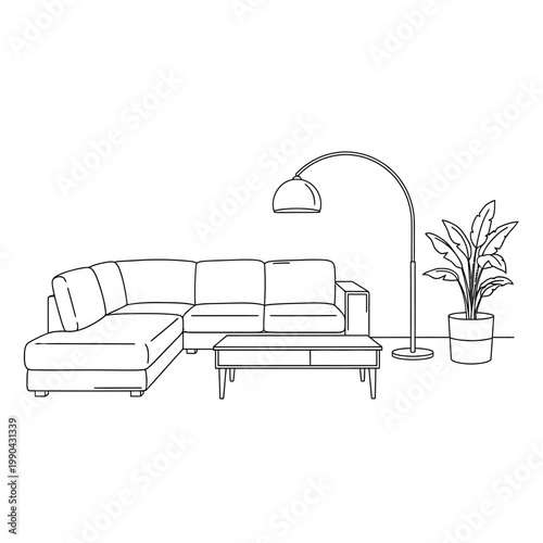 Modern Sectional Sofa Furniture.