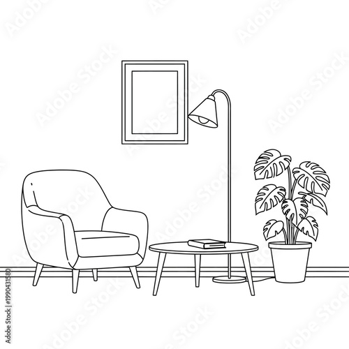 Monstera deliciosa potted house plant.