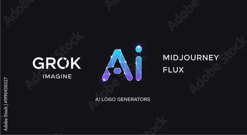 AI Logo Generators Grok Imagine Midjourney Flux.
