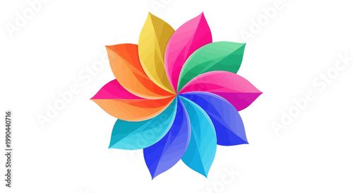 Wallpaper Mural Vibrant Abstract Flower Petal Design. Torontodigital.ca