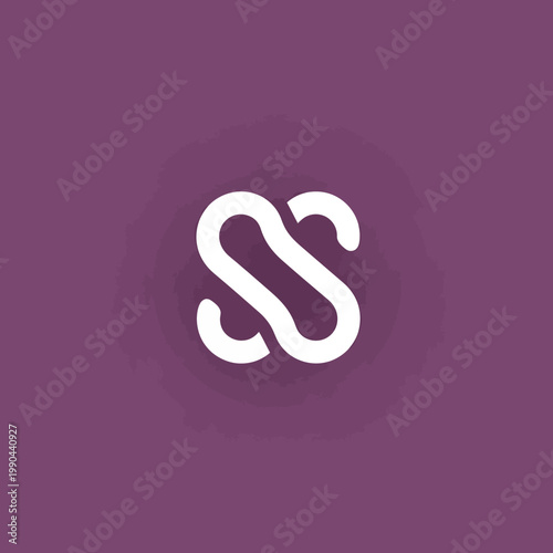 Wallpaper Mural Abstract Intertwined Symbol Representing Connection and Flow. Torontodigital.ca