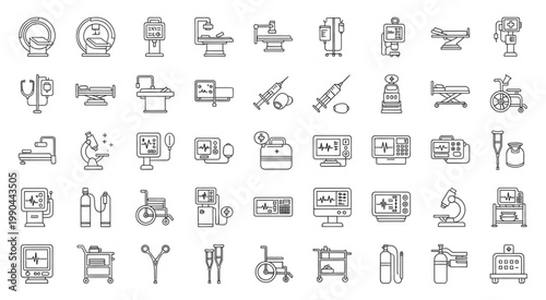 Medical equipment and tools for healthcare and patient treatment.