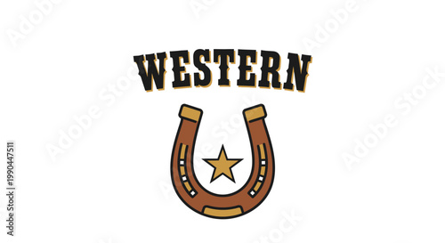 Western Horseshoe and Star Emblem.