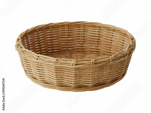 Handcrafted woven basket with natural fibers and earthy tones