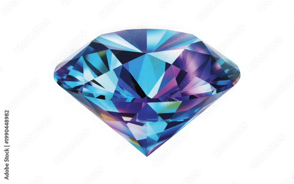 Fototapeta premium Set of Light blue teal diamonds. Light blue teal gemstones. Light blue teal crystals. Precious stone cutout. Transparent background PNG