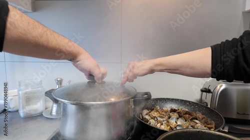 Steaming seafood delight from a cozy kitchen in the heart of the city