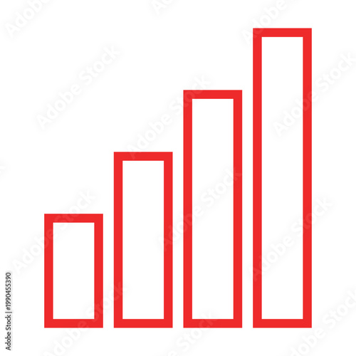 グラフや電波のアイコンデータ（赤）