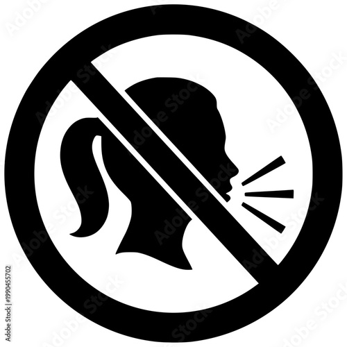 noise illustration mute silhouette sound logo vector icon symbol outline audio no icon speaker silent silence off volume music shape speech vector graphic background