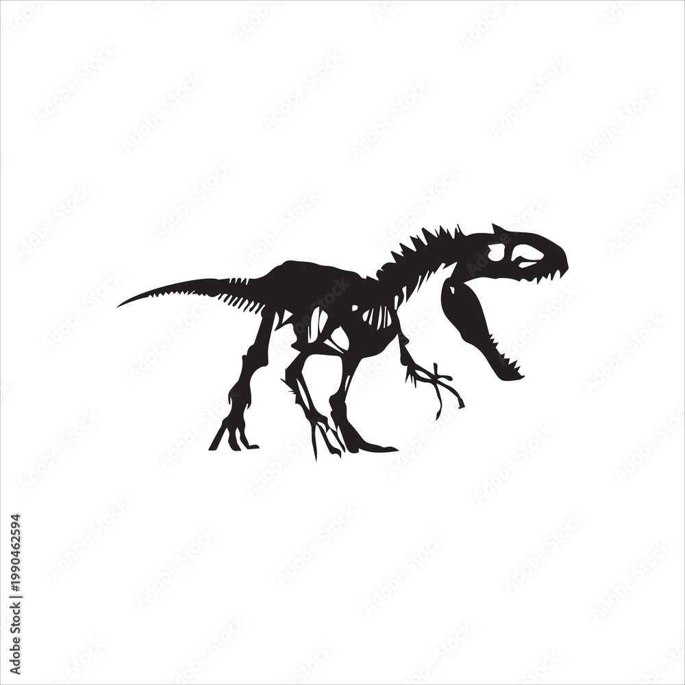 Fototapeta premium T-Rex Skeleton Vector Image.eps