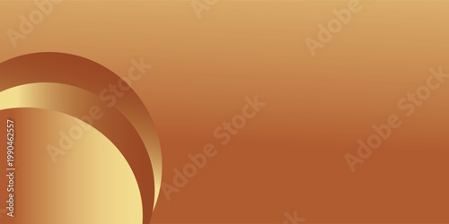 Latar belakang gelombang perunggu abstrak emas dengan kurva fluida halus. Desain banner mewah untuk situs web, header, templat penjualan, iklan bisnis, penghargaan, acara, dan banyak lagi