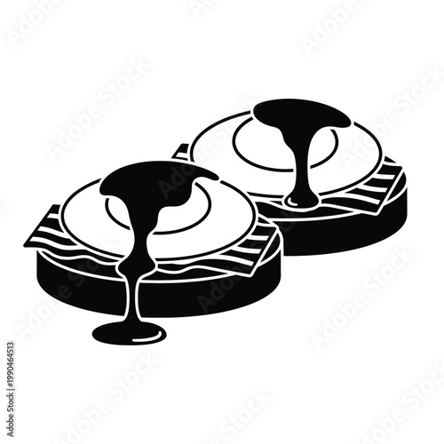 Chocolate Syrup on Ice Cream.