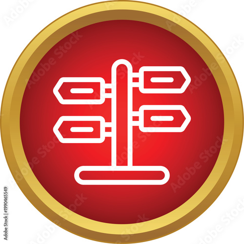 Direction signpost offering multiple paths and future possibilities