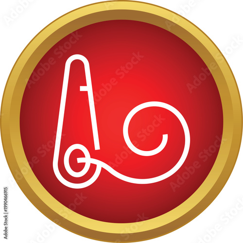 Party blower icon presenting celebration, event, and holiday fun as a web button