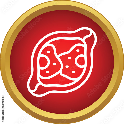 Khachapuri cheese bread icon presenting traditional georgian cuisine