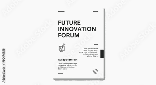 Innovation Forum Concept with Futuristic Elements