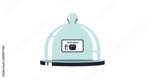 Take Away Food Cloche Icon