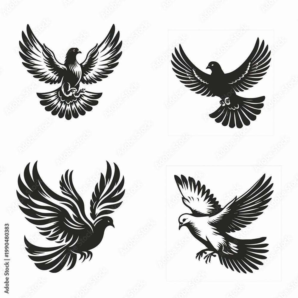 Fototapeta premium Colorful Bird Vector Illustration
