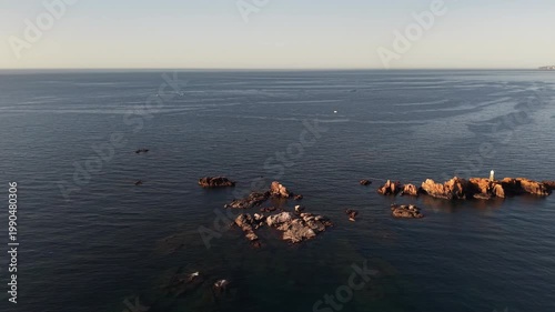 Faro de Illes Formigues en Palamos, Girona, Catalunya