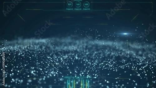 Dynamic Techno frame Background Motion Loop for Wallpaper presentation card