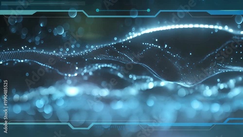 Dynamic Techno frame Background Motion Loop for Wallpaper presentation card