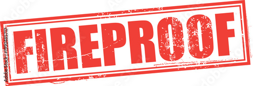 Fireproof Vector Rubber Stamp