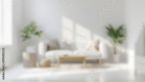 Bright and Airy Living Room Interior Design with Natural Light.