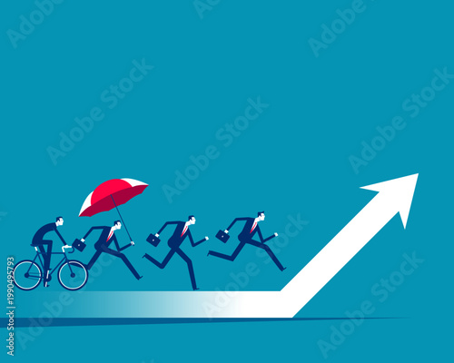 Successful. Business people with commitment to achieving goals.