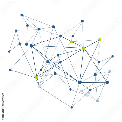 Canvas-taulu Network connections and data flow.