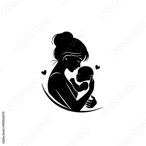 A mother tenderly kisses her baby with love and care indoors.
