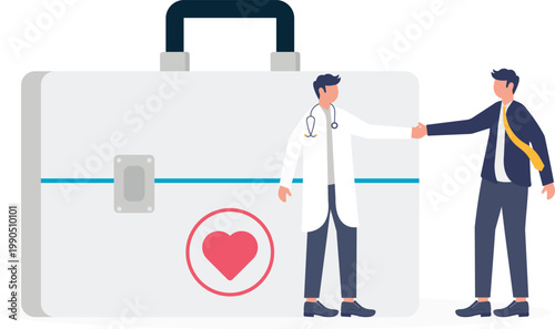 Healthcare insurance and heart health medical plan