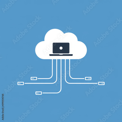 Cloud computing network connecting devices for data access and storage