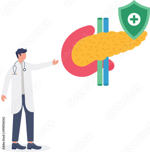 Secured pancreas health with medical shield protection