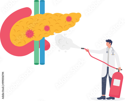Specialist sanitizing pancreas from viral infection and bacteria
