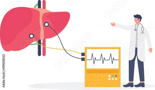 Digital monitoring of liver function and vital signs