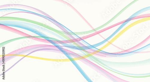 Colorful Wavy Lines Graphic Design.