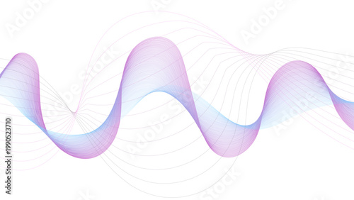   
Modern abstract glowing wave background. Dynamic flowing wave lines design element. Futuristic technology and sound wave pattern. Abstract lines background isolated, twisted curve lines