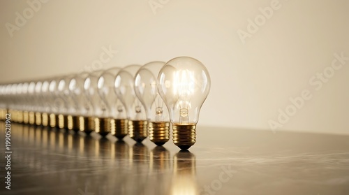 Listrik lampu bohlam terang dan hemat energi dalam rangkaian inovatif modern untuk efisiensi energi dan pencahayaan yang cerdas