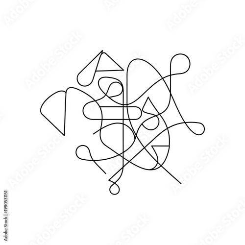 Black and white puzzle pieces jumbled.