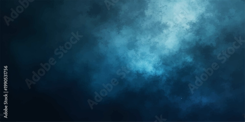 Tableau sur toile A dark blue sky backdrop featuring a storm of clouds and fog with a nature textu