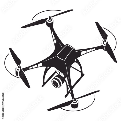 vector illustration of drone 
