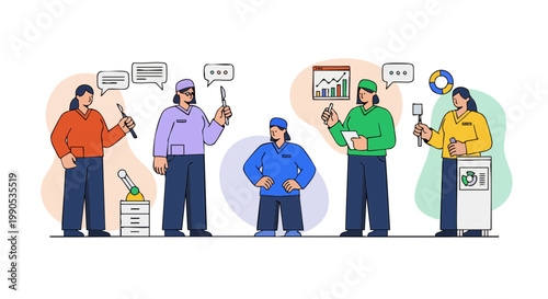 Professional Medical Team and Surgeons in Healthcare Environment